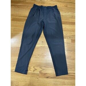 Men’s Lululemon Grey Lightweight Track Pants Snap Pockets L Large Athletic